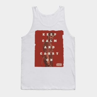 keep calm and carry on Tank Top